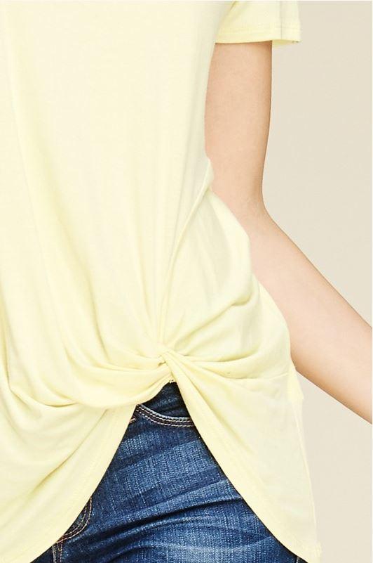 Short Sleeve Knot Tunic Riah Fashion